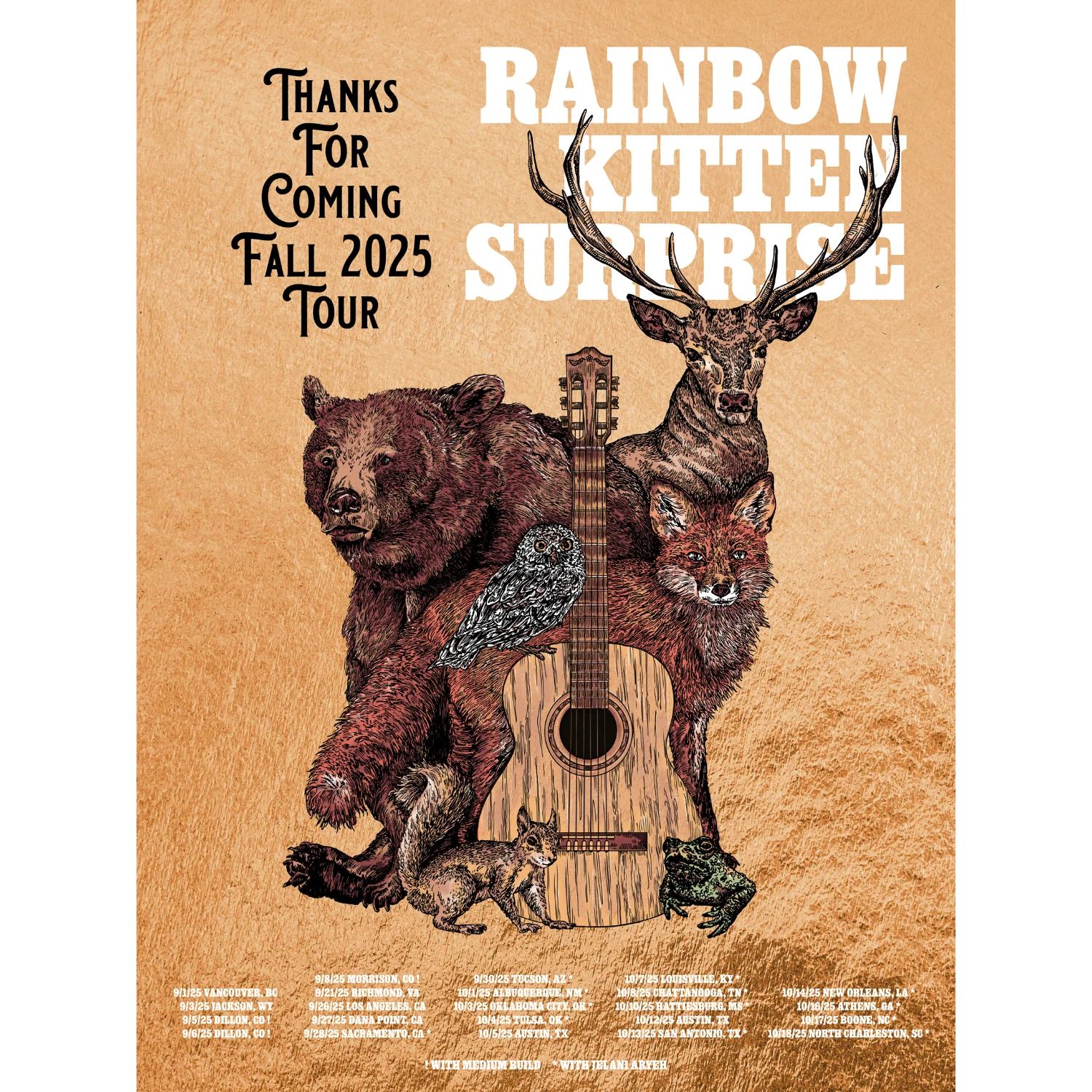 Thanks For Coming 2025 Tour Foil Poster (Fall)